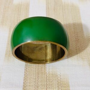 Green Dome Bangle Bracelet